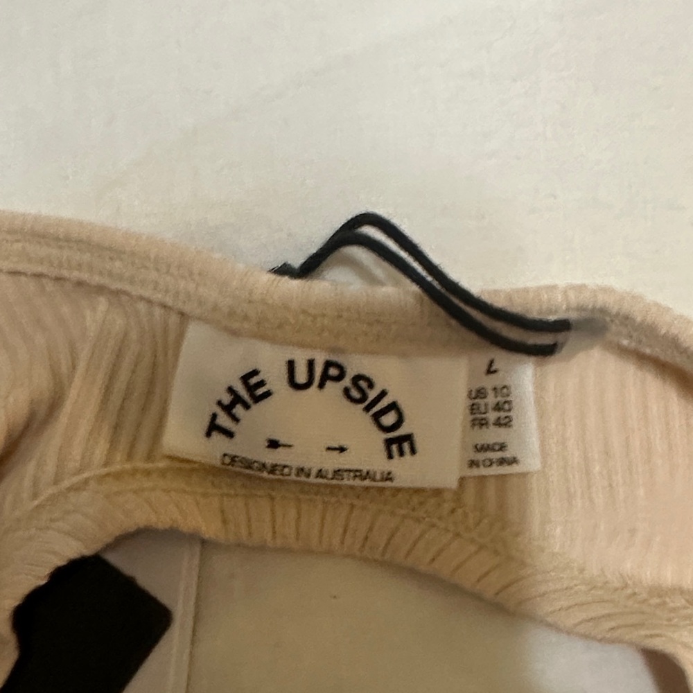 The Upside Tan Ribbed Crop Top - Picture 3 of 4